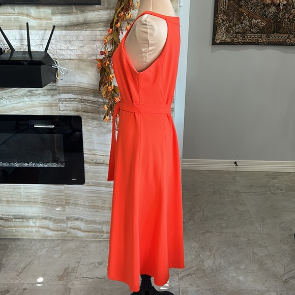 Tommy Hilfiger Orange Fit & Flare Dress L - Picture 4 of 10